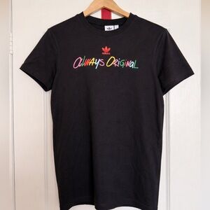 Adidas Always Original Black T-Shirt Women's Large 100% Cotton NWOT